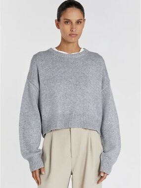 NWT Dissh Oliver wool blend silver jumper sweater size large